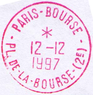 Париж, почтовое отделение Биржа на площади Биржи