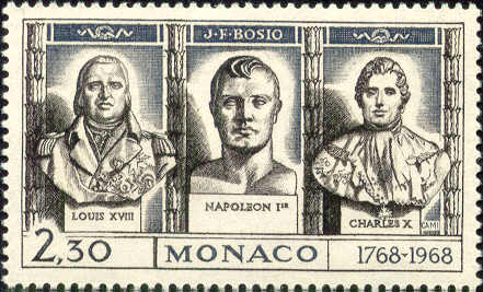 Бюсты Людовика XVIII, Наполеона и Карла Х