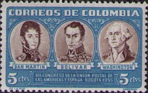 Сан-Мартин, Боливар и Вашингтон