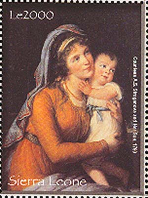 Анна Строганова с сыном Сергеем